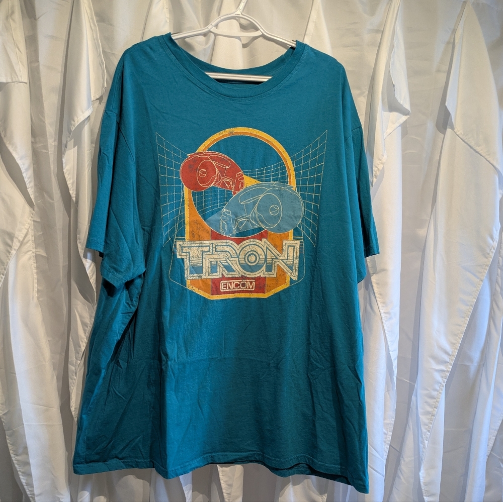 Disney TRON Teal Graphic Short Sleeve Tee